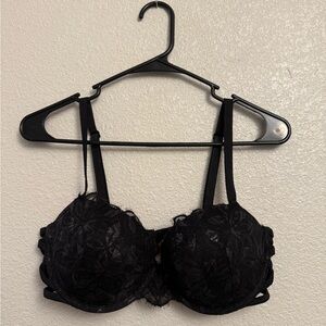 PINK Elegant Black Lace Bra